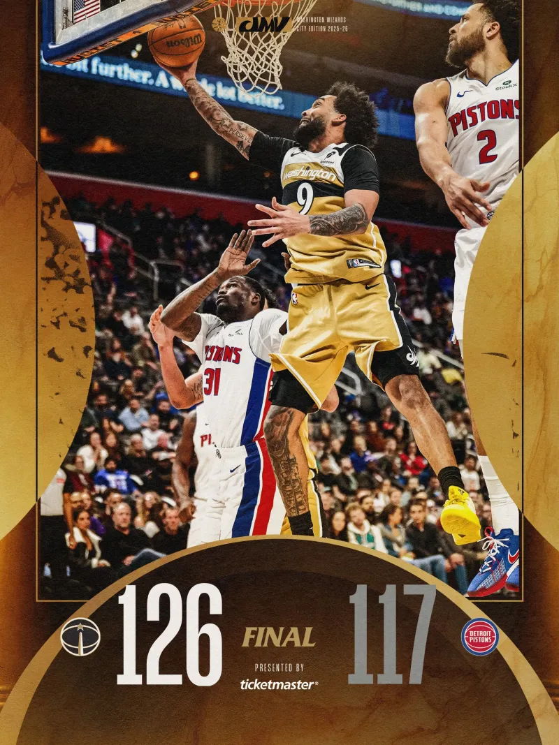 kaiyun-东部倒三战胜东一！奇才官方晒赛场照庆祝球队战胜活塞